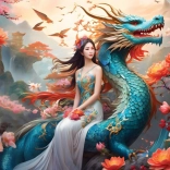 Puzzle Dragon Bleu 500 Pièces