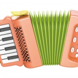 accordéon à soufflet pour enfants 23 cm