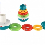 Dinosaure culbuto à anneaux empilables (pyramide) 16 cm