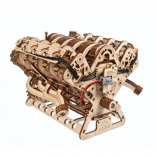 Ugears puzzle mécanique en bois 3D moteur V8