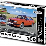 Puzzle RETRO-AUTA Škoda Rapid 130 (1986) – 500 pièces