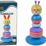 Pyramide éducative en bois Ours en peluche