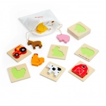Bigjigs Toys jeu de voyage tactile Cherche et trouve – ferme