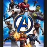 Tableau 3D Avengers dans un cadre