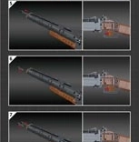 Kit de construction fusil à double canon, 1054 pièces