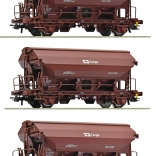 Wagons trémies à toit rotatif ČD Cargo, set de 3 pièces