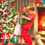 Puzzle EUROGRAPHICS Surprise de Noël 1000 pièces