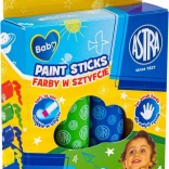 Astra peintures en stick pour enfants jumbo, 4 pcs