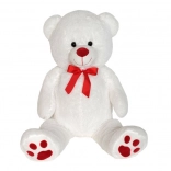 Ours en peluche avec ruban rouge 100 cm