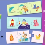 Djeco Puzzle Trio ma journée 8×3 pièces