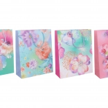 Sac cadeau taille L, 30 × 41,5 × 12 cm – toutes saisons, 4 motifs