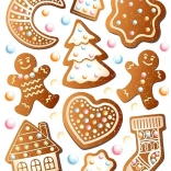 Grands écussons thermocollants de9coupés de Noël