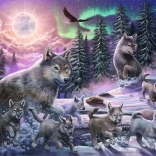 RAVENSBURGER Puzzle Loups du Nord XXL 150 pièces