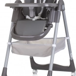 Chaise haute First Spoon de couleur grise