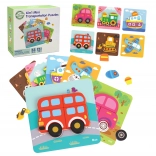 Puzzle en bois véhicules Montessori Woopie FSC