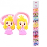 Élastiques à cheveux motif princesses — 2 pièces