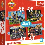 Puzzle Sam le Pompier 4-en-1 (12–24 pièces)