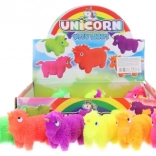 Licorne ébouriffée lumineuse – jouet en caoutchouc pour enfants