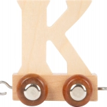 Wagon en bois avec la lettre K pour circuit de train small foot