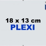 Cadre Euroclip 18 × 13 cm en plexiglas