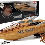 Bateau à moteur RC télécommandé 27 MHz avec portée de 40 m