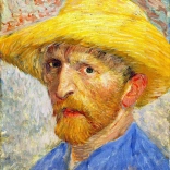 Puzzle Vincent van Gogh Autoportrait au chapeau de paille 1000 pièces