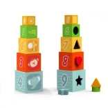 Jeu d’emboîtement en bois BABU – cubes à assembler