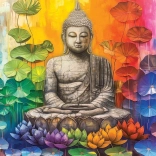 Puzzle EUROGRAPHICS Bouddha coloré 1000 pièces