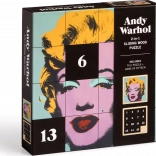Puzzle coulissant en bois Andy Warhol : Marilyn