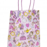 Sac cadeau en papier motif princesse 16 × 22 × 9 cm