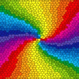 Puzzle Vitrail explosion arc-en-ciel 1000 pièces