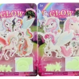 Licornes autocollantes lumineuses pour mur