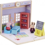 Peppa Pig école en bois - jouet