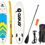 paddleboard gonflable enero 320 × 76 × 15 cm – set SUP jaune-bleu-blanc