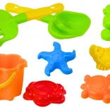 Ensemble de jouets de sable avec seau, tamis et moules, 8 pièces