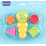 Formes à encastrer Papillon – jouet en plastique pour enfants 18 mois+