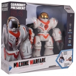 Robot multifonction blanc et orange télécommandé