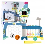 But de sport multifonction 5-en-1 avec tableau LED pour petits enfants