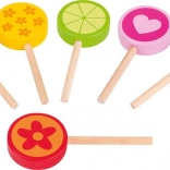 Jouets en bois colorés Sucettes Goki