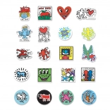 Vilac magnets en bois KEITH HARING, lot de 20 pcs