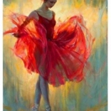 Mosaïque en diamant - Danseuse