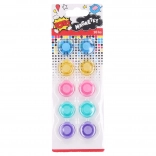 Aimants ronds colorés 20mm 10pcs