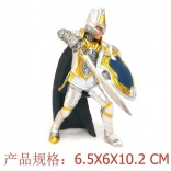 Figurine de chevalier en armure blanche