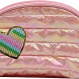 Trousse de maquillage rose moelleuse