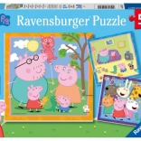 Puzzle Peppa Pig 3x49 pièces