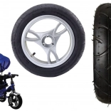 Roue avant en plastique avec pneu en caoutchouc gonflable PRO600