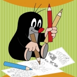 Livre de coloriage Krtek joue A4