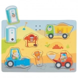 Puzzle sonore en bois chantier GOKI