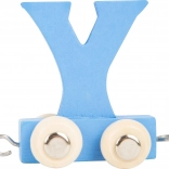 Wagon en bois avec la lettre Y – wagon coloré small foot