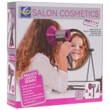 Mega set de petite coiffeuse – set de coiffure interactif avec sèche-cheveux et lisseur à piles